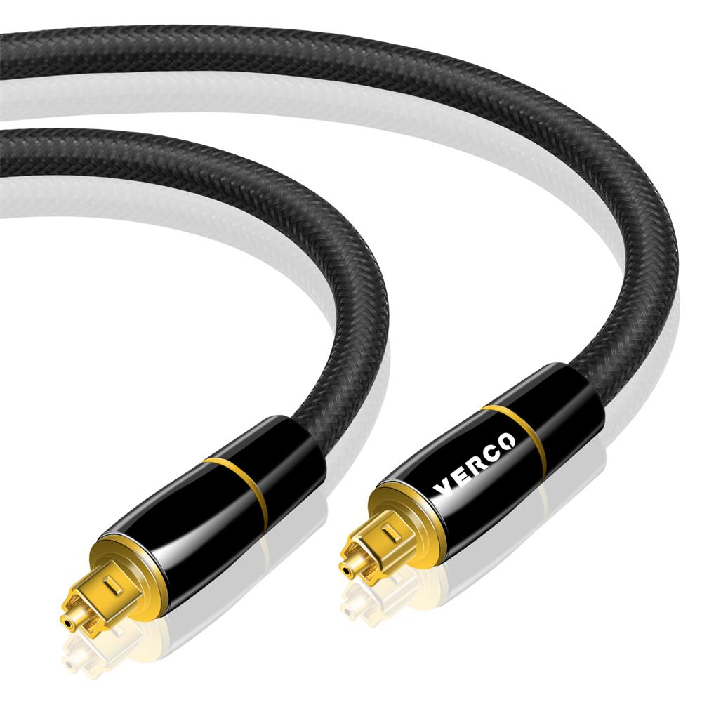 Toslink Kabel Nylon DTS - TLK-66F - 7.5M in Schwarz