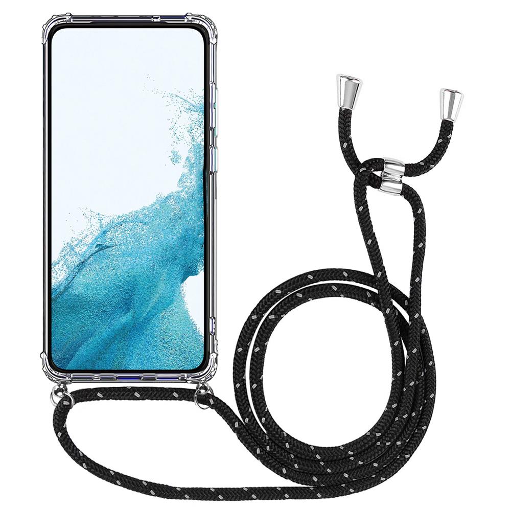 Connect Case für Samsung Galaxy S9 Plus in Silber, Kette in SchwarzWeiss