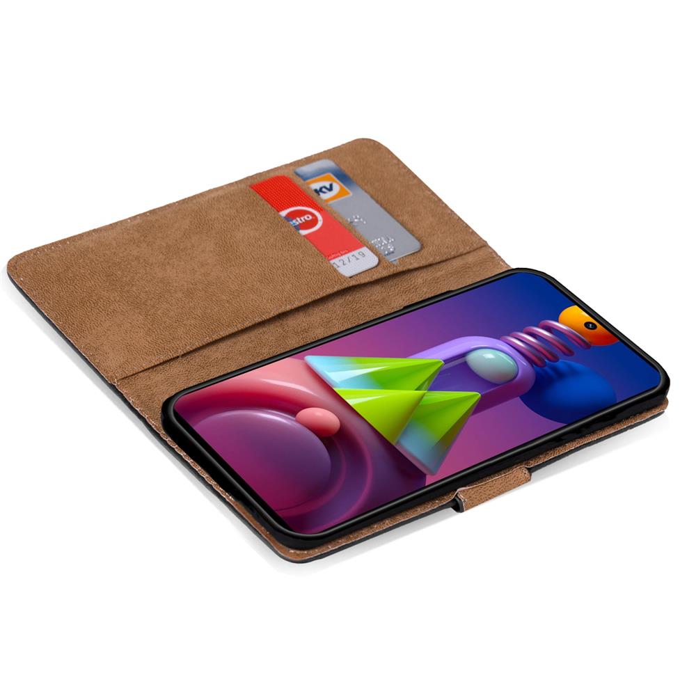 Basic Wallet für Samsung Galaxy M51 in Schwarz