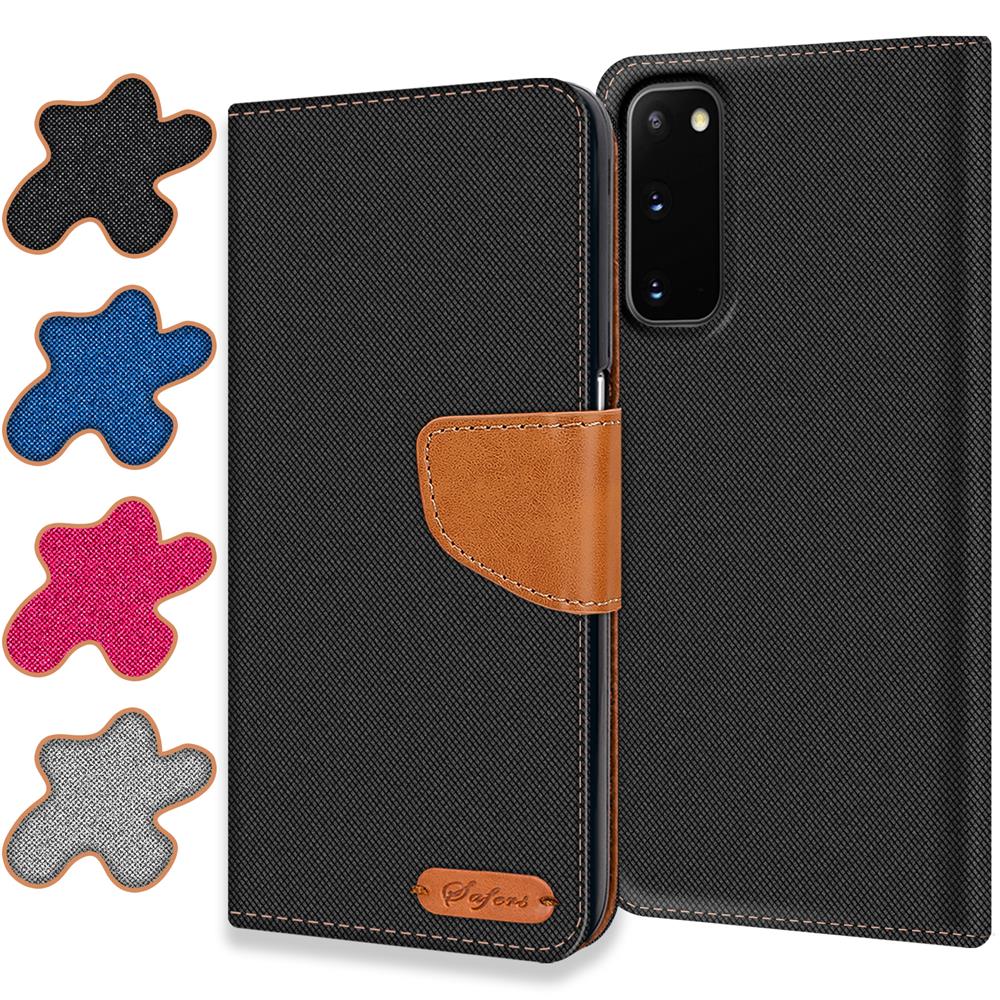 Textil Wallet für Samsung Galaxy S20