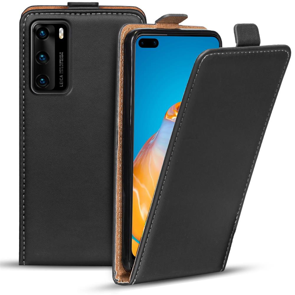 Basic Flip für Huawei P40 in Schwarz