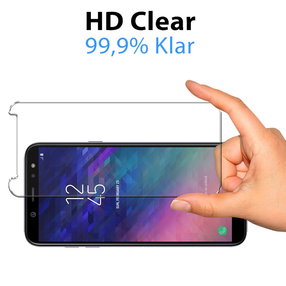 Glas 2in1 für Samsung Galaxy A6 Plus