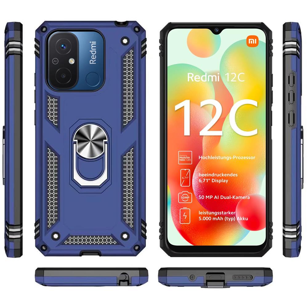 Army Case für Xiaomi Redmi 12C in Blau