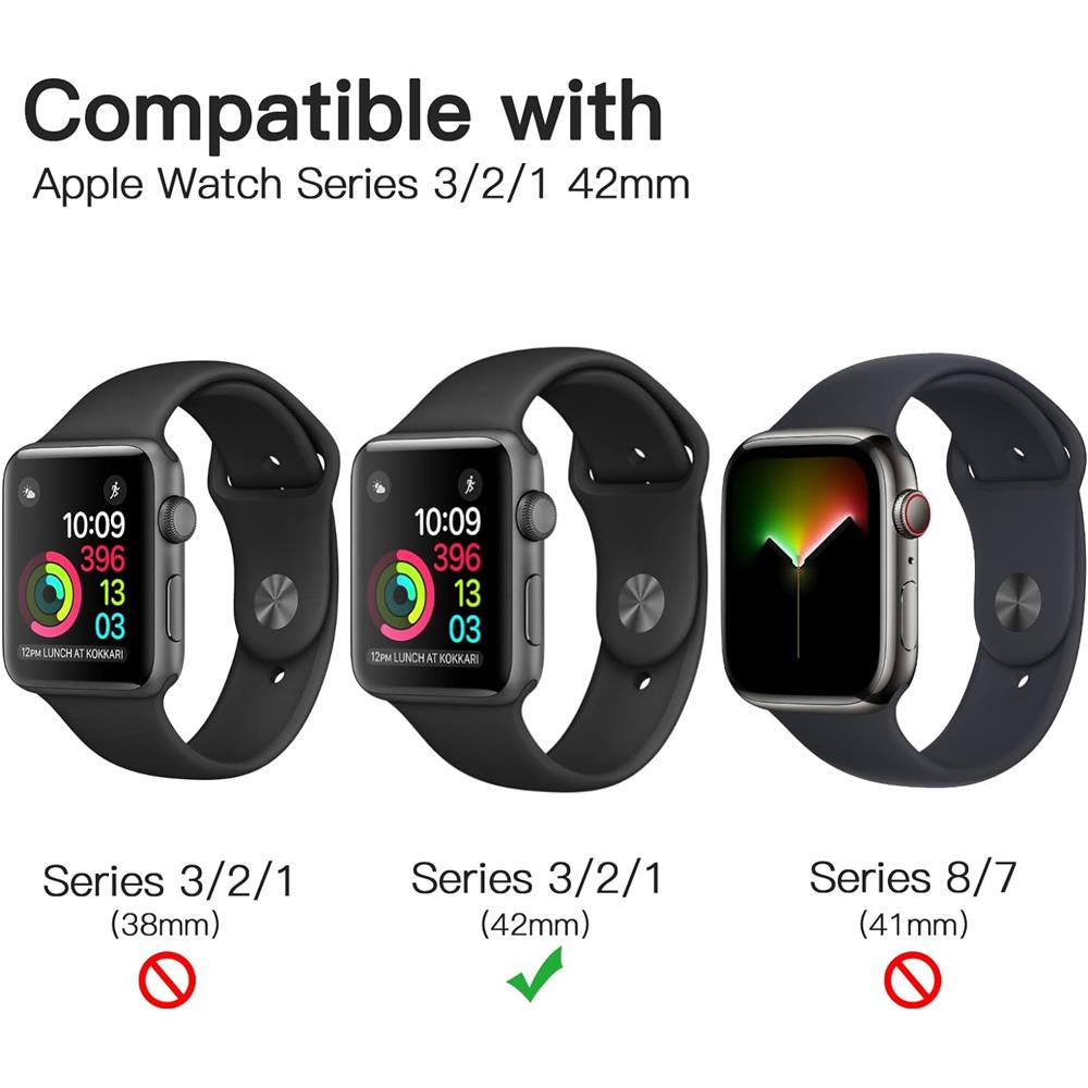 Silikon Hülle Full TPU für Apple Watch 1 / 2 / 3 - 42mm