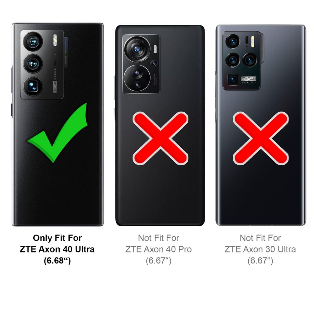 Basic Wallet für ZTE Axon 40 Ultra in Schwarz