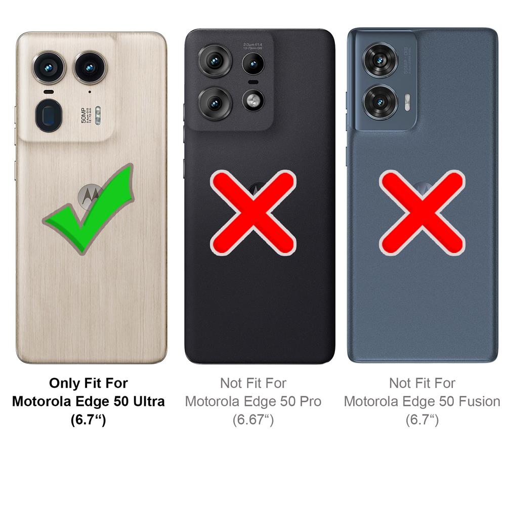 Classic TPU für Motorola Edge 50 Ultra in Schwarz