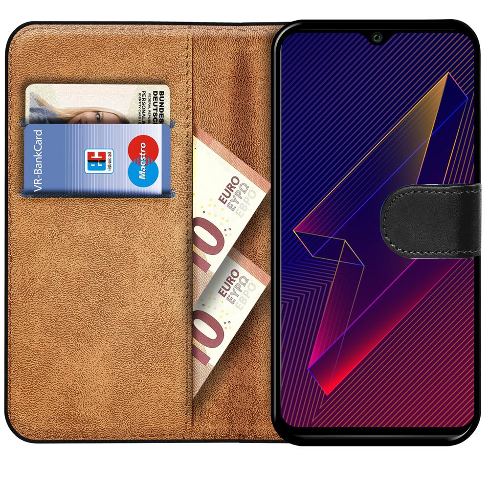 Basic Wallet für Wiko Power U30 in Schwarz