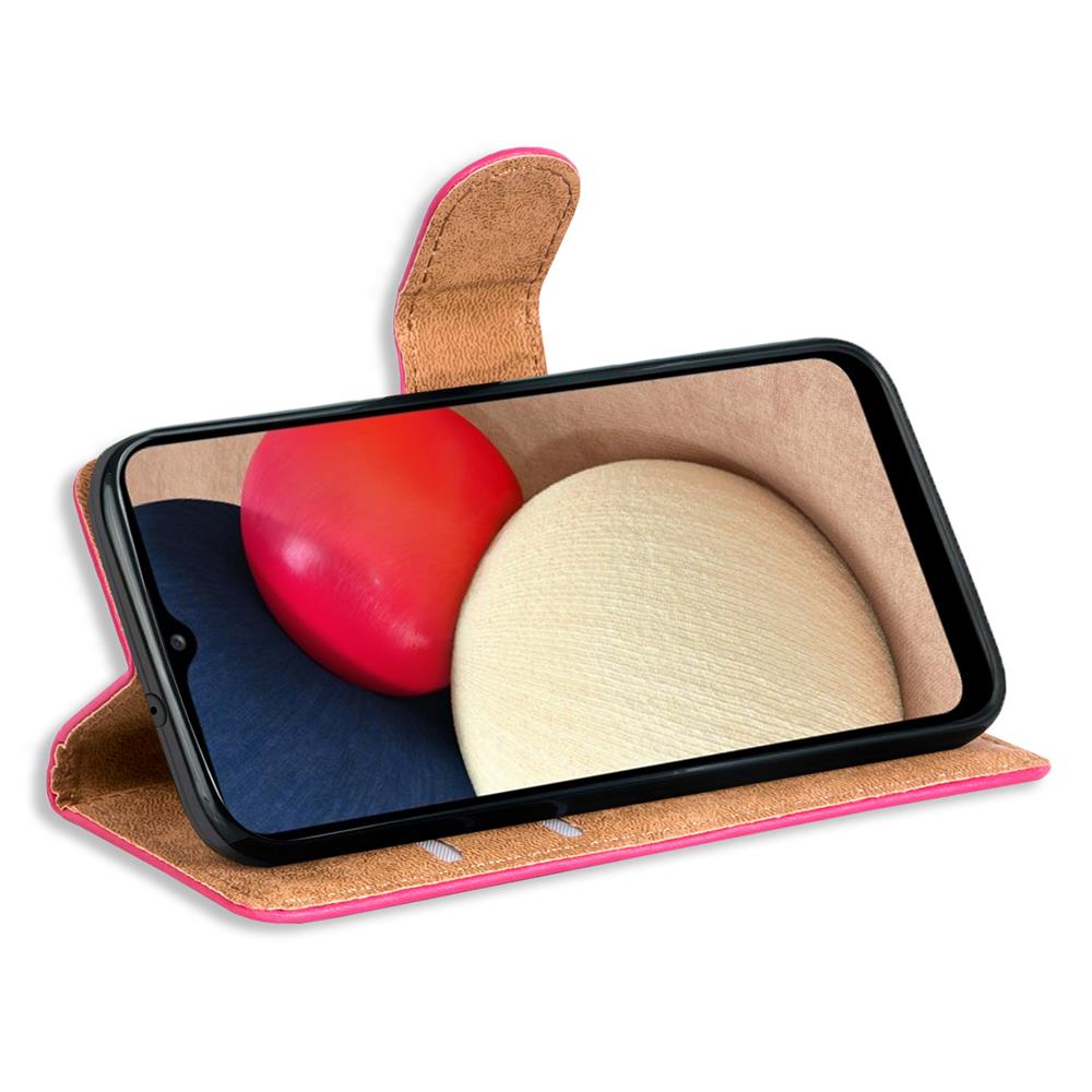Basic Wallet für Samsung Galaxy A12 / M12 in Pink