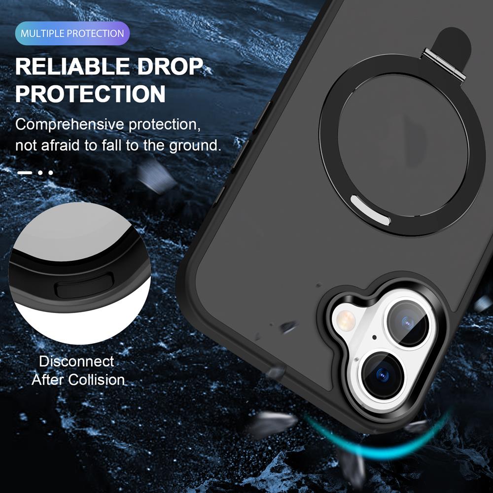 Skin MagSafe für Apple iPhone 16 Plus in Schwarz