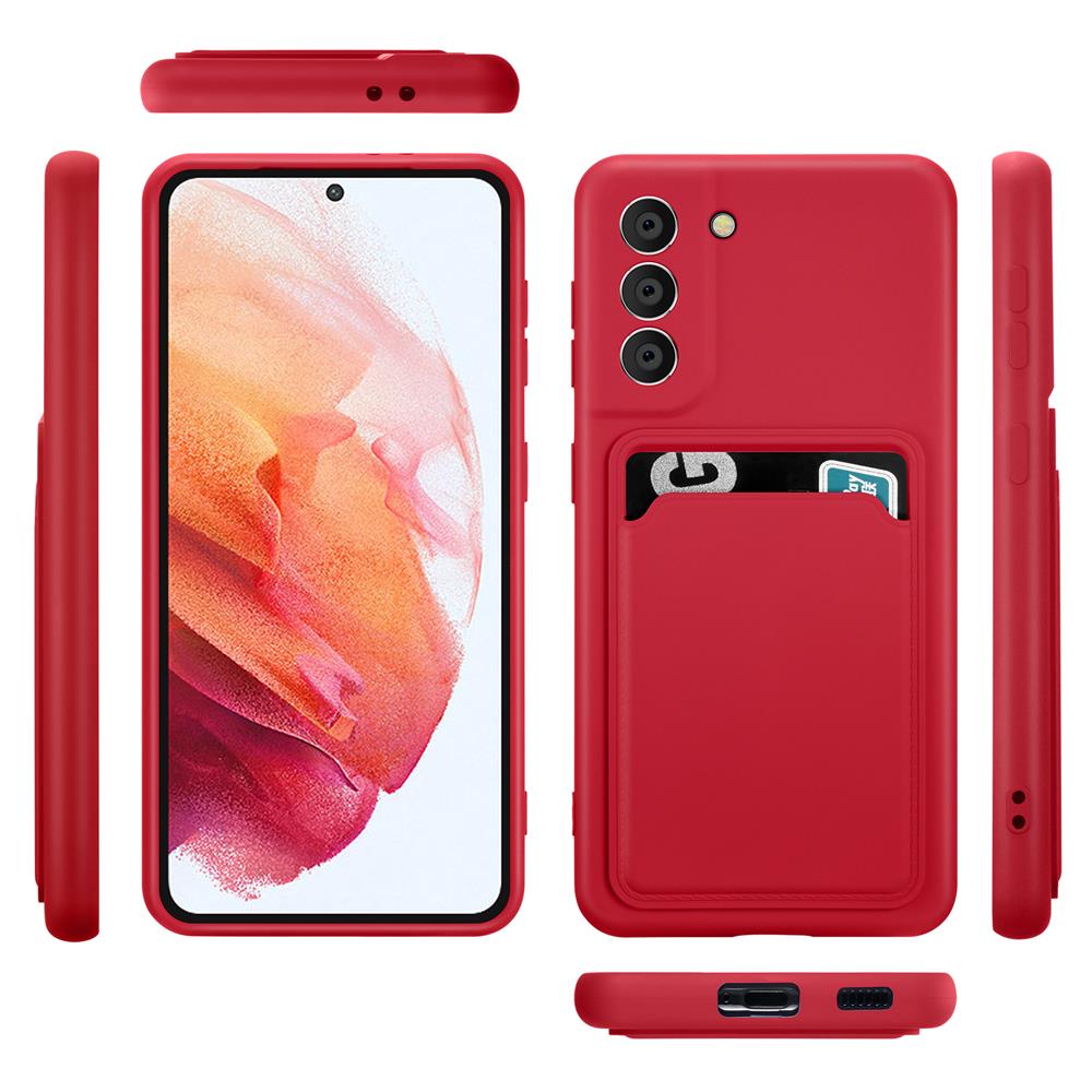 Card Case für Samsung Galaxy S21 Plus in Rot