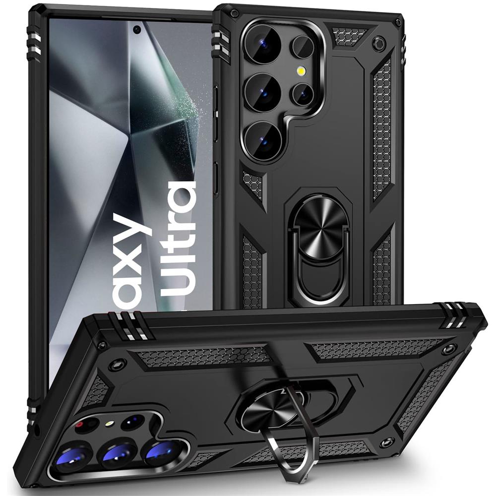 Army Case für Samsung Galaxy S24 Ultra in Schwarz