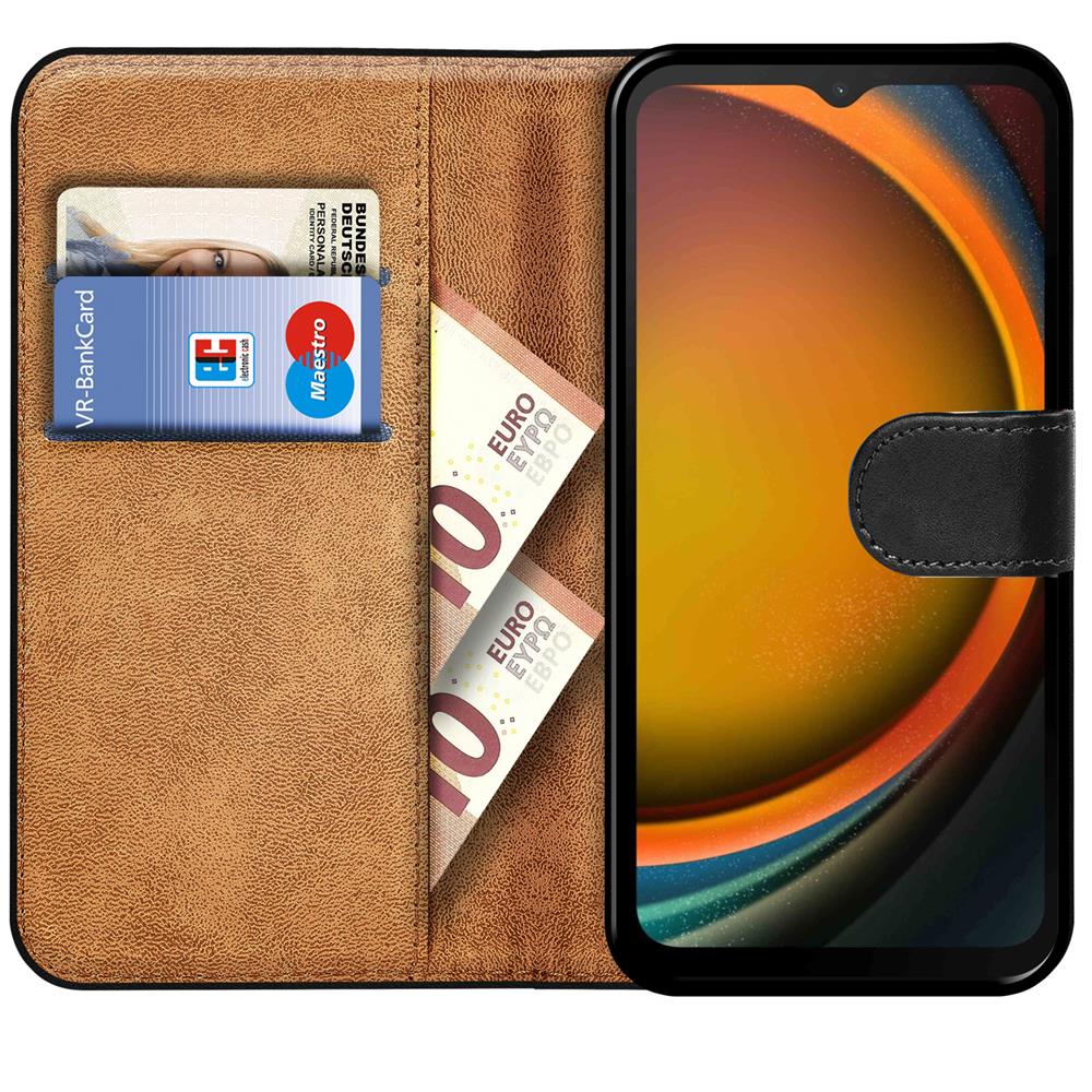 Basic Wallet für Samsung Galaxy XCover 7 in Schwarz