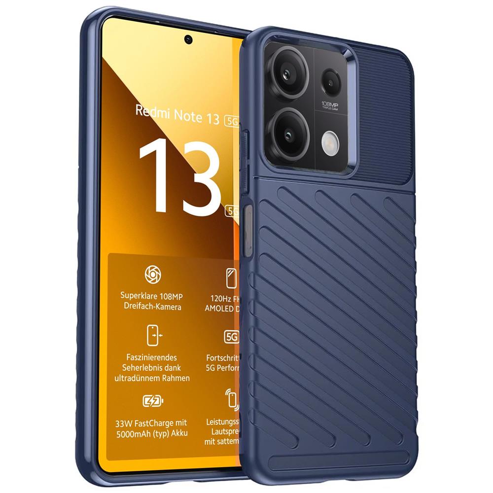 Thunder Case für Xiaomi Redmi Note 13 5G in Blau