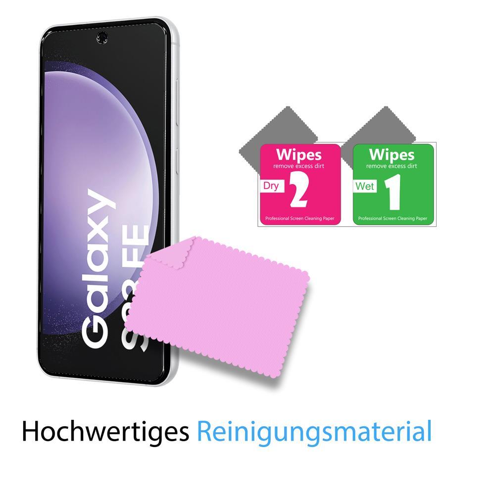 4in1 Glas Set für Samsung Galaxy S23 FE