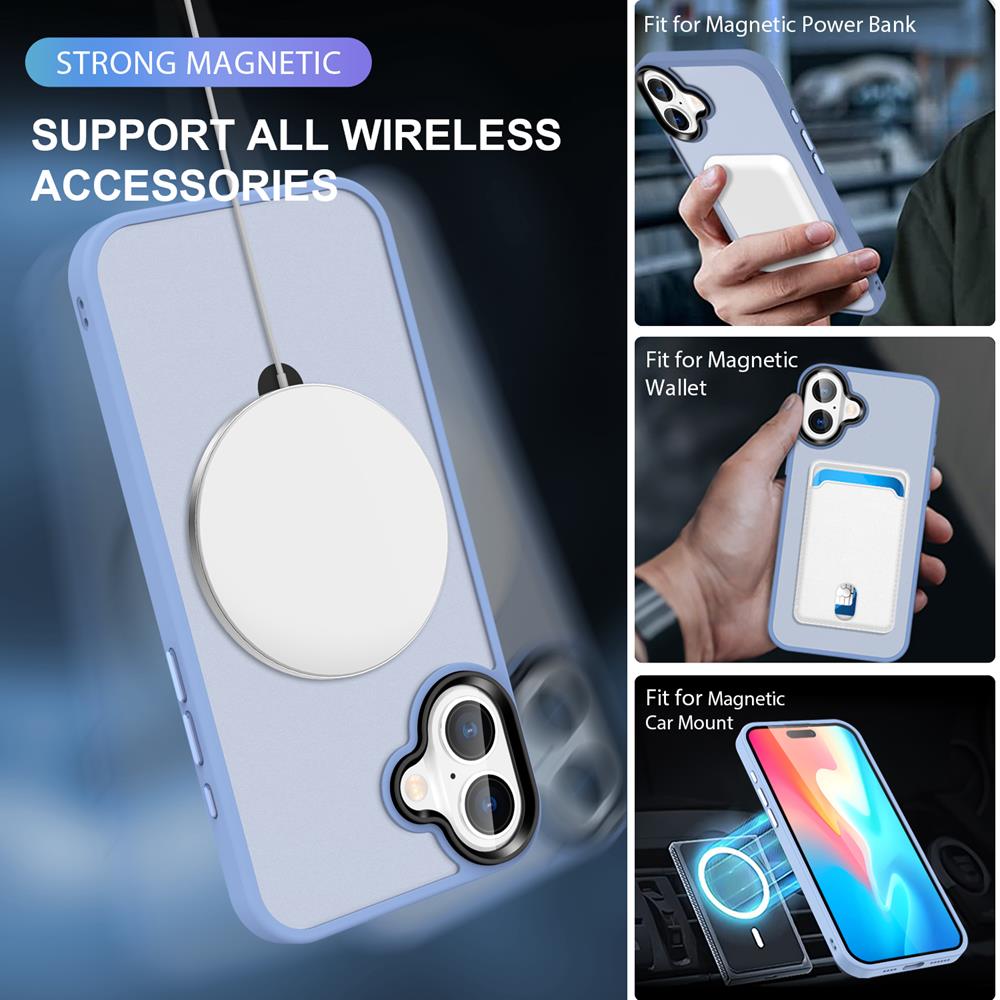 Skin MagSafe für Apple iPhone 16 Plus in Blau