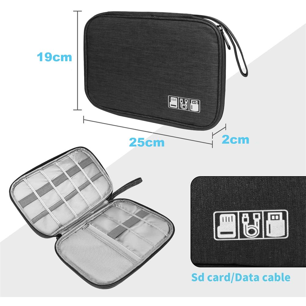 Reiseorganizer - Digital Bag in Schwarz