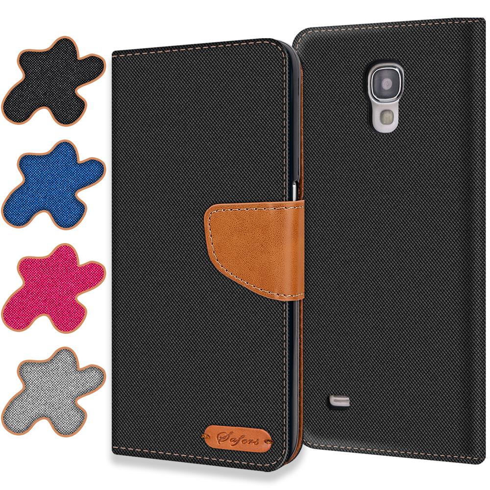 Textil Wallet für Samsung Galaxy S4 Mini