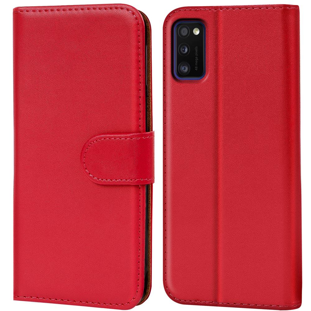 Basic Wallet für Samsung Galaxy A03s in Rot