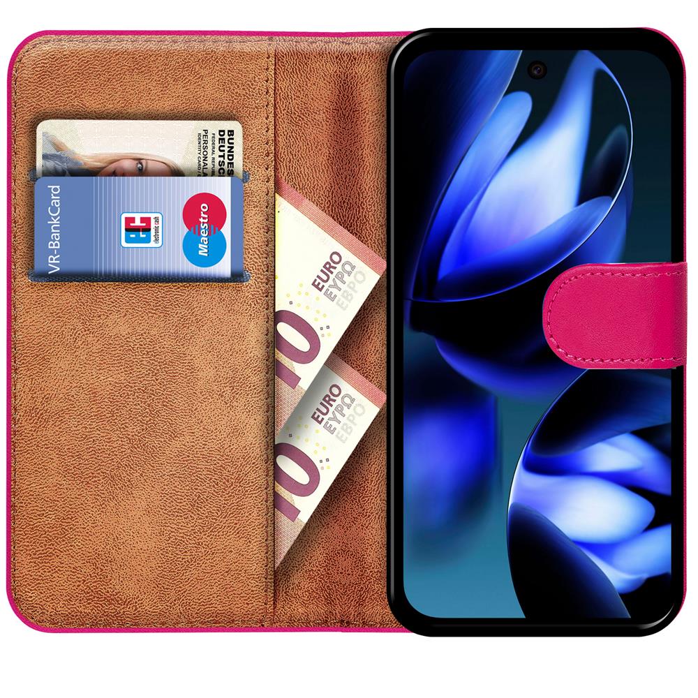 Basic Wallet für Google Pixel 9a in Pink