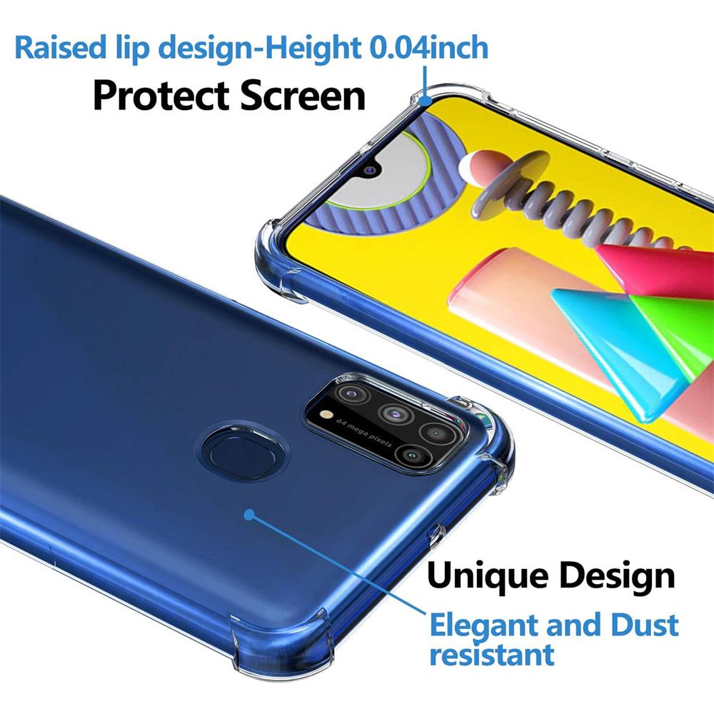 Rugged TPU für Samsung Galaxy M31 in Transparent
