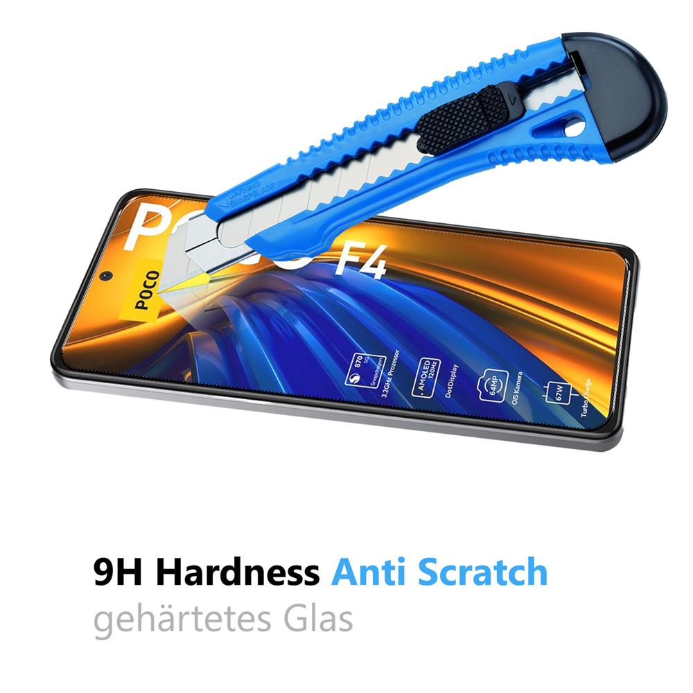 4in1 Glas Set für Xiaomi Poco F4