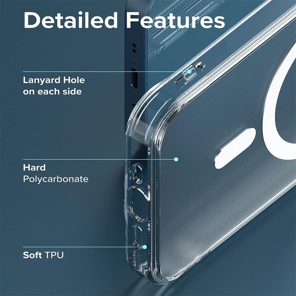 Magsafe TPU Case für Apple iPhone 15 Plus in Transparent