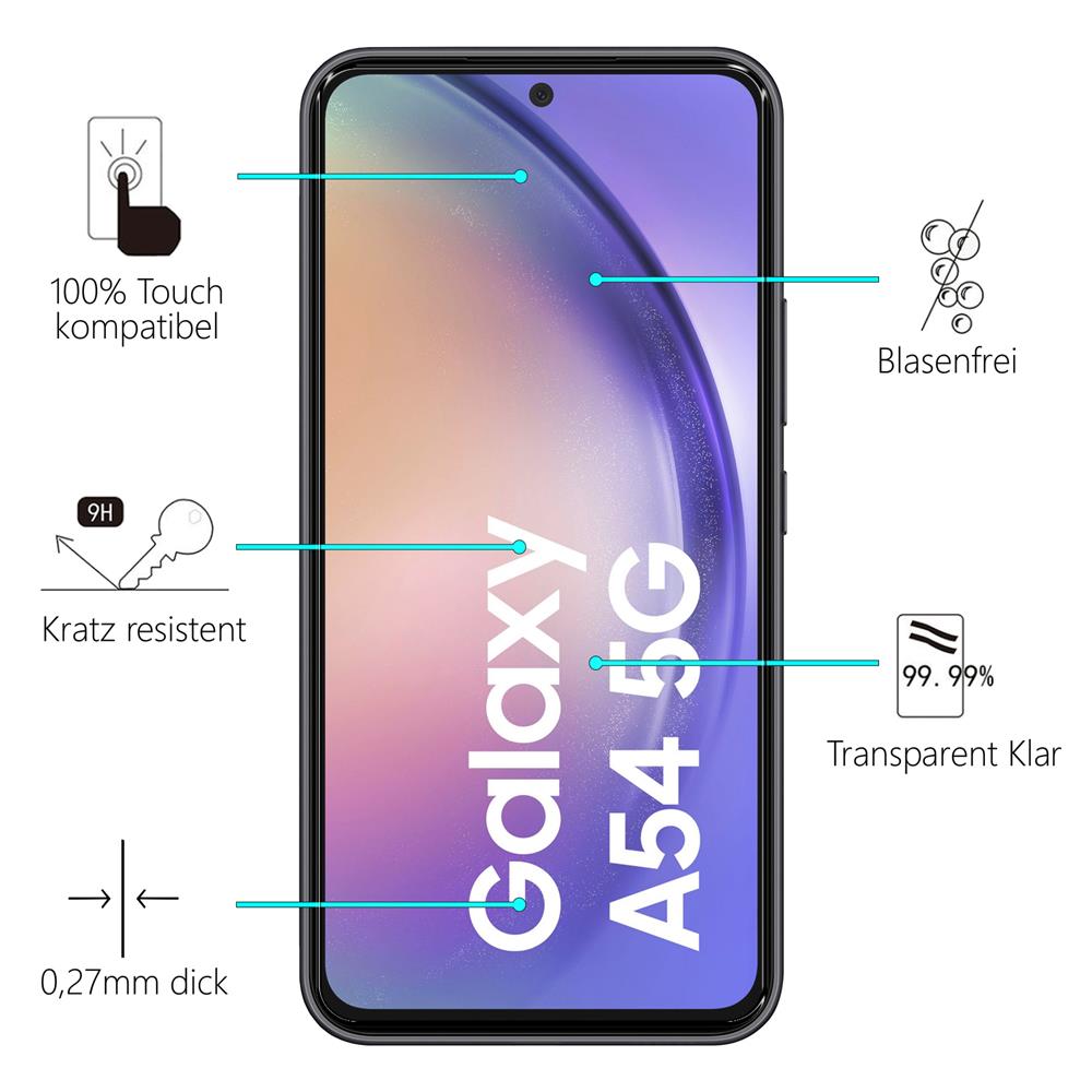 Glas 2in1 für Samsung Galaxy A54 5G
