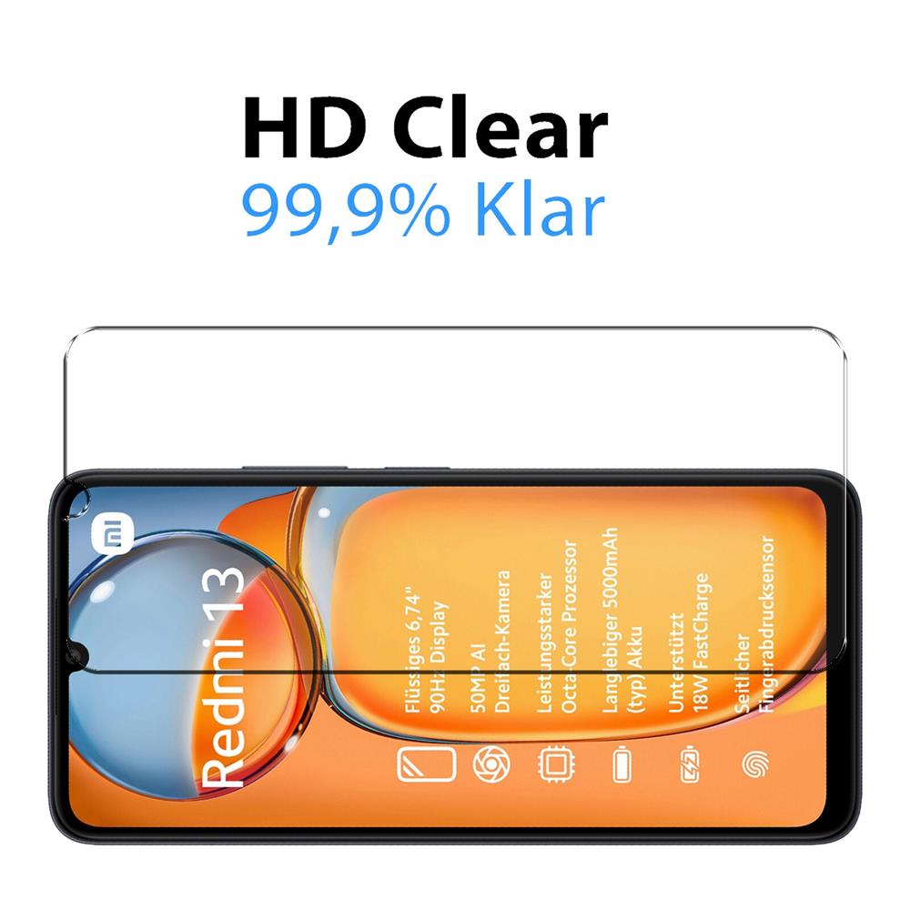 Glas 2in1 für Xiaomi Redmi 13 / Poco M6