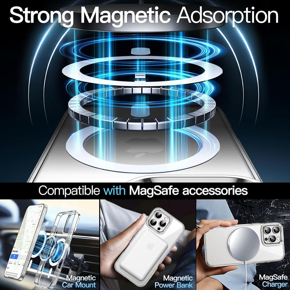 Magsafe TPU Case für Apple iPhone 16 Pro Max in Transparent