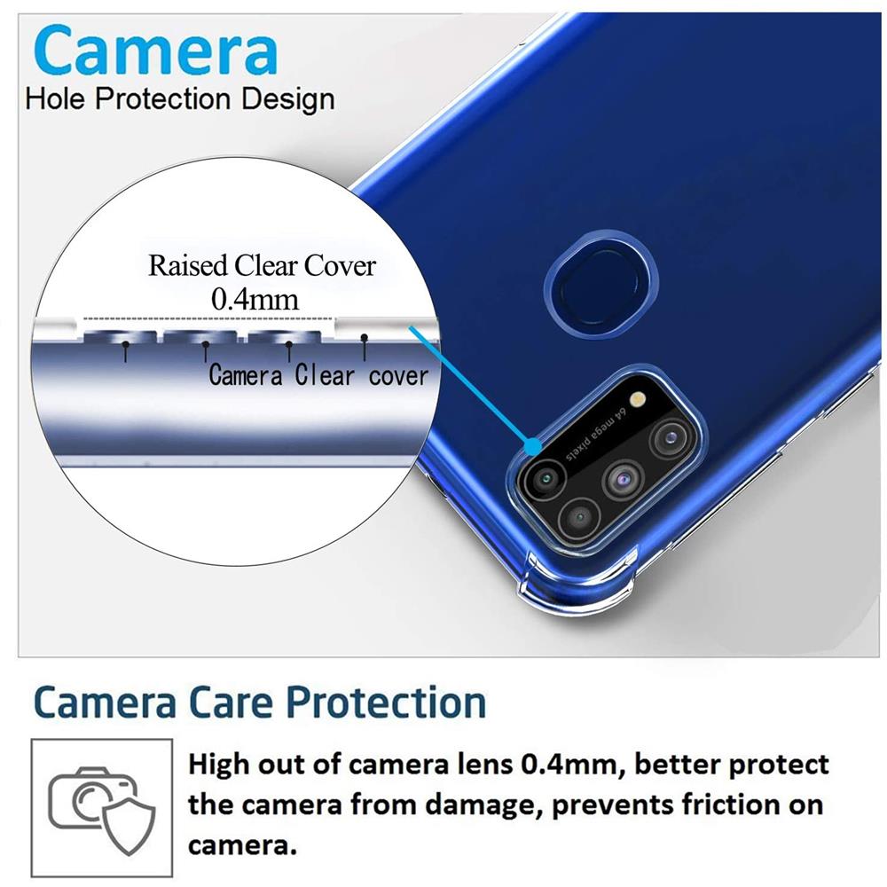 Rugged TPU für Samsung Galaxy M31 in Transparent