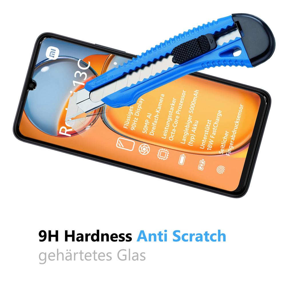 Glas 2in1 für Xiaomi Redmi 13C