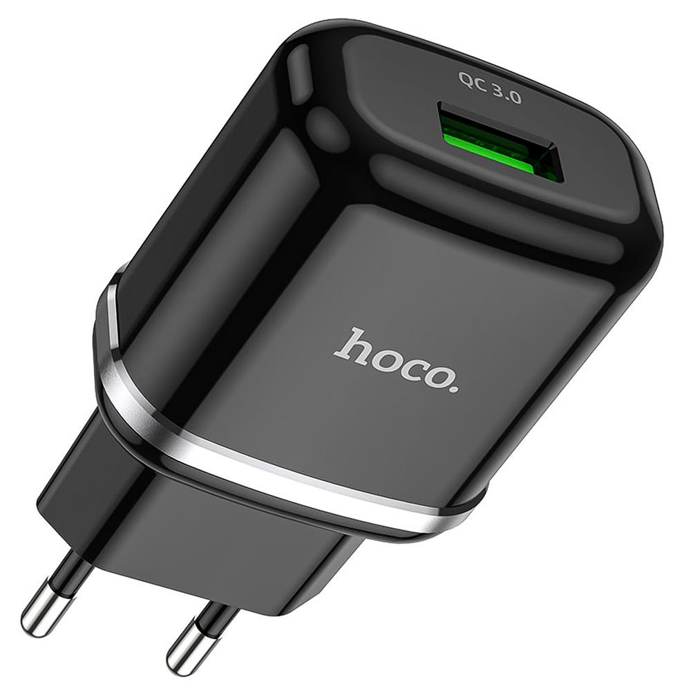 Netz-Ladegerät Hoco - N3 SOLO in Schwarz