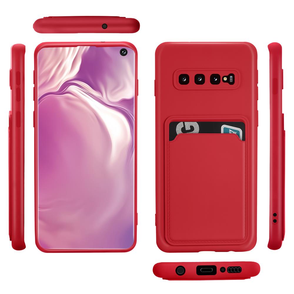 Card Case für Samsung Galaxy S10 Plus in Rot