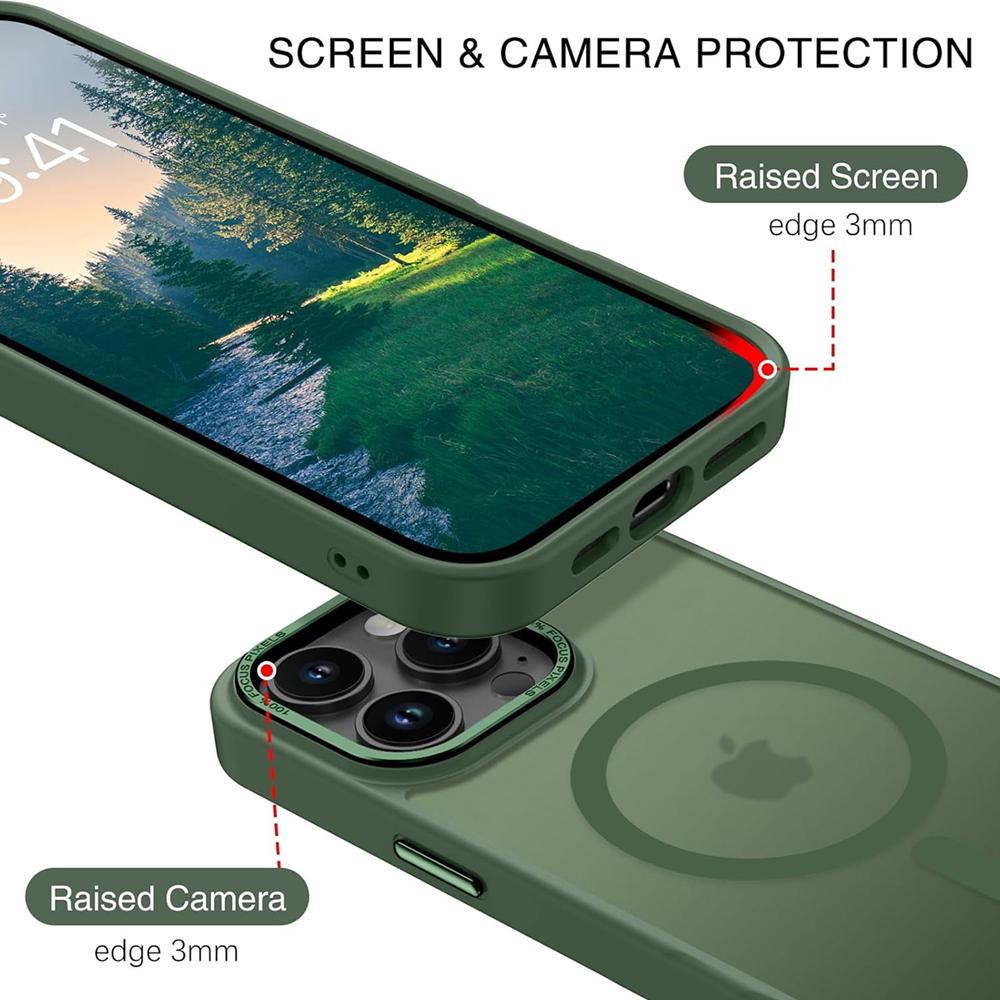 Frame Case für Apple iPhone 15 Pro Max in Grün