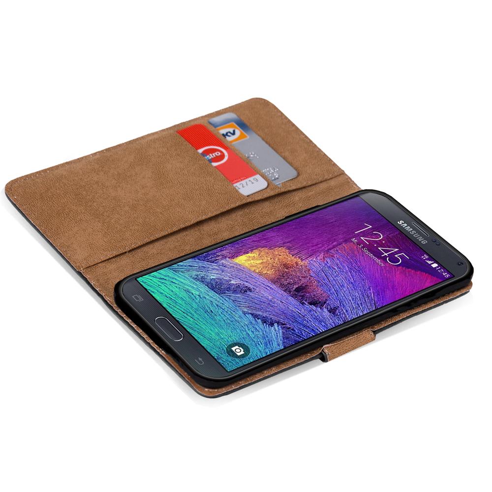 Basic Wallet für Samsung Galaxy Note 4 in Schwarz