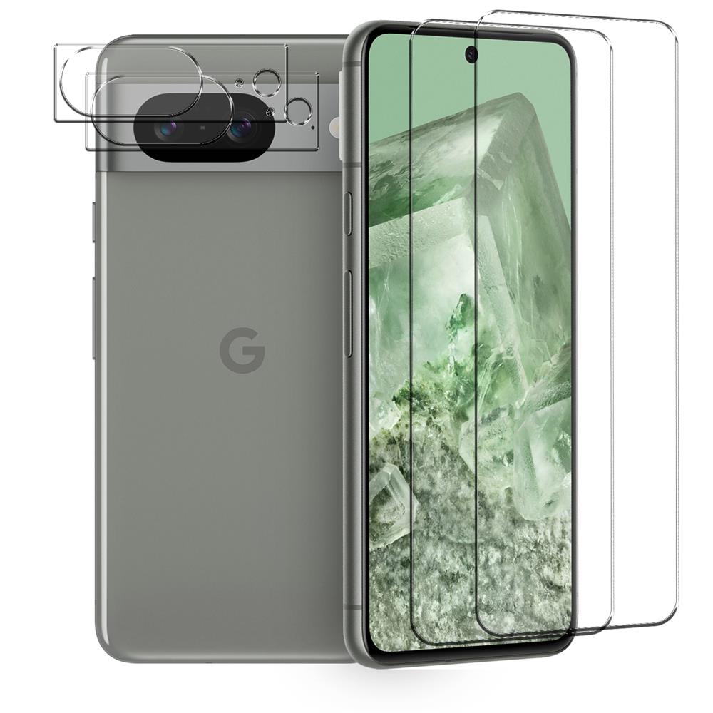 4in1 Glas Set für Google Pixel 8
