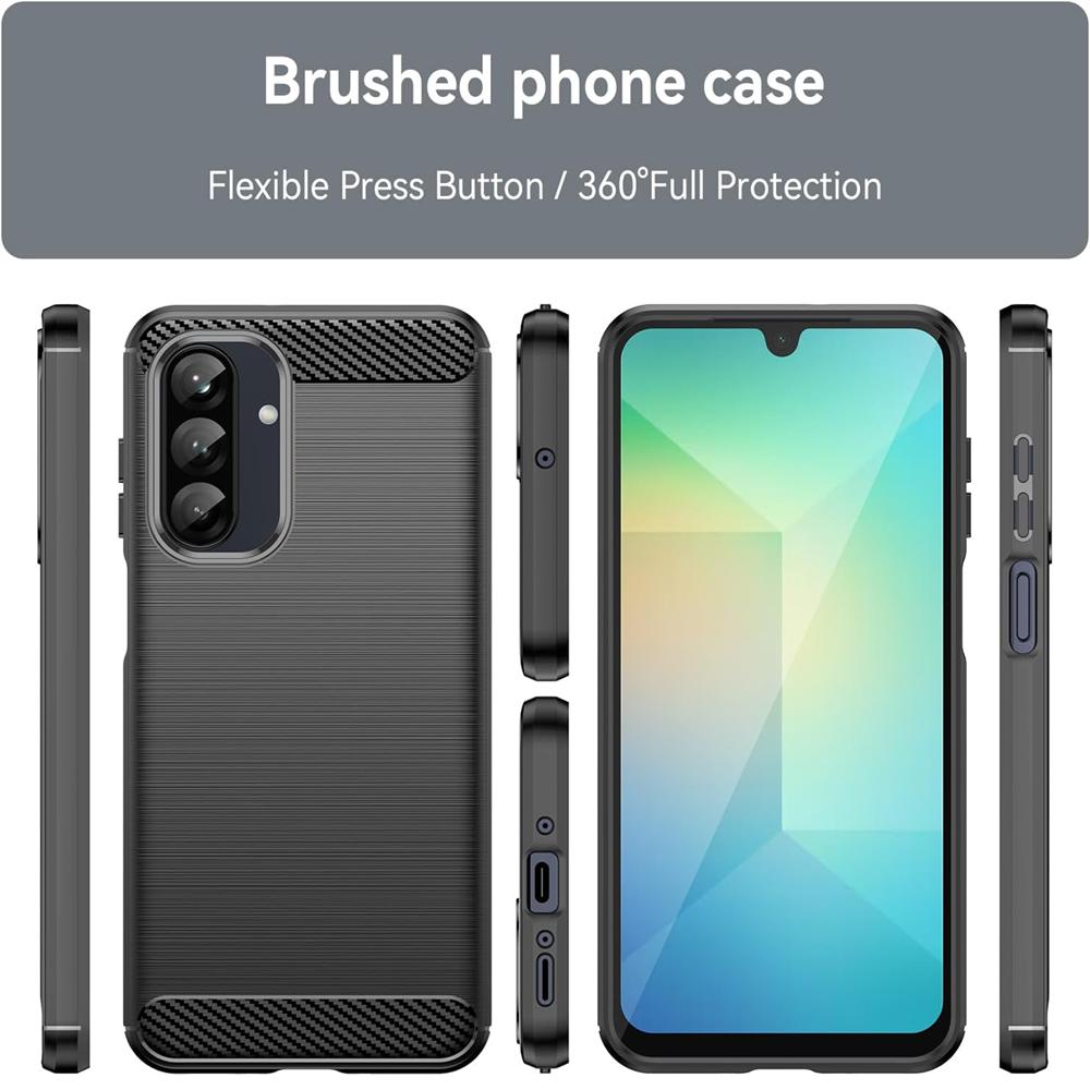 Carbon Brush TPU für Samsung Galaxy A27 5G in Schwarz