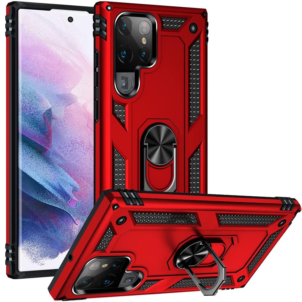 Army Case für Samsung Galaxy S23 Ultra in Rot