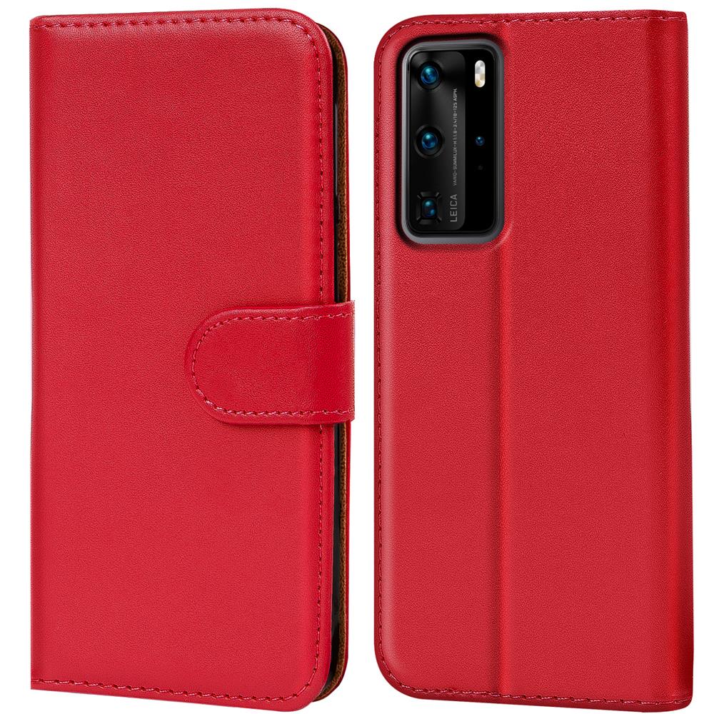 Basic Wallet für Huawei P40 Pro in Rot