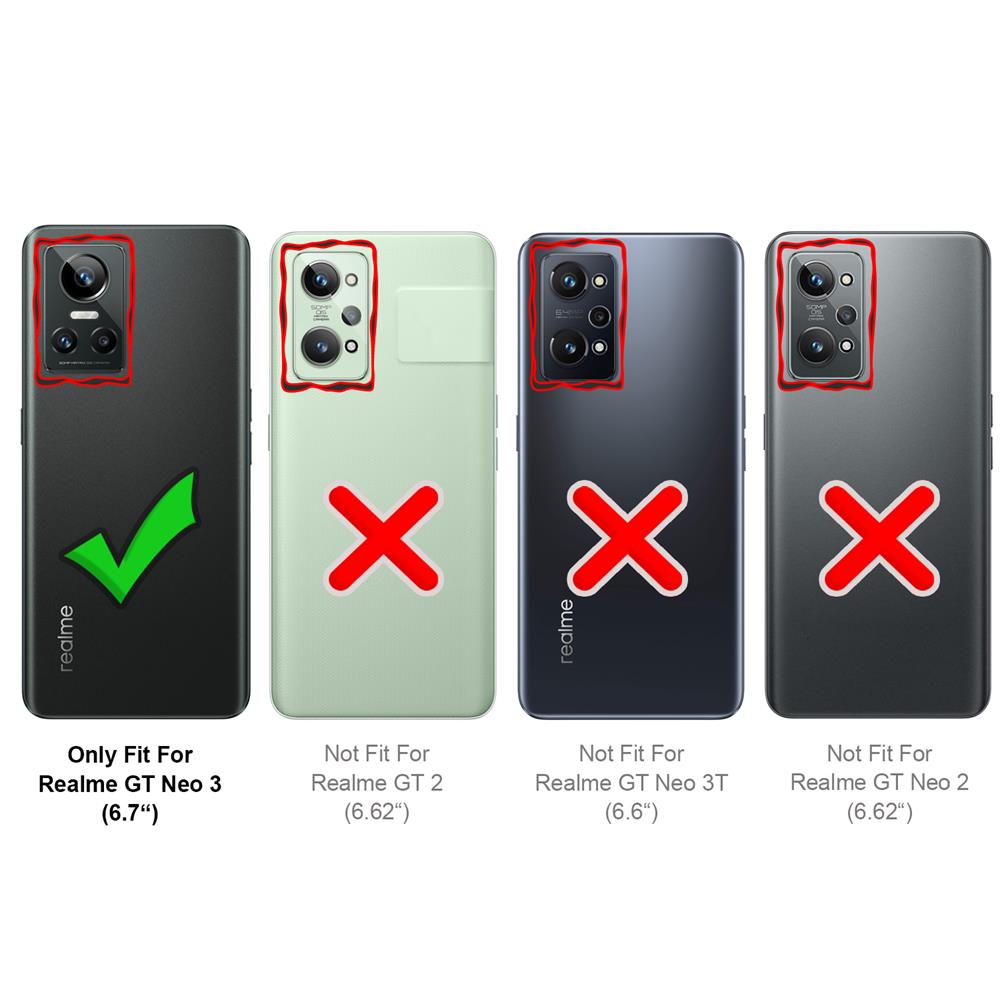Basic Wallet für Realme GT Neo 3 in Schwarz