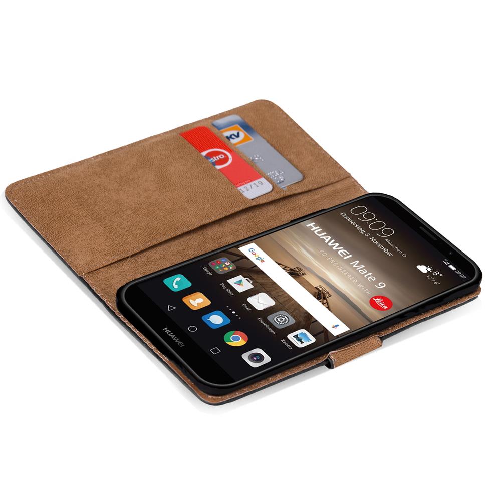 Basic Wallet für Huawei Mate 9 in Schwarz