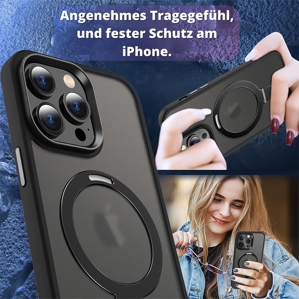 Skin MagSafe für Apple iPhone 15 Pro Max in Schwarz