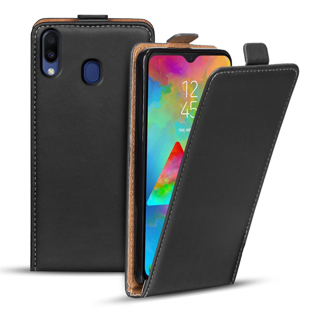 Basic Flip für Samsung Galaxy M20 in Schwarz