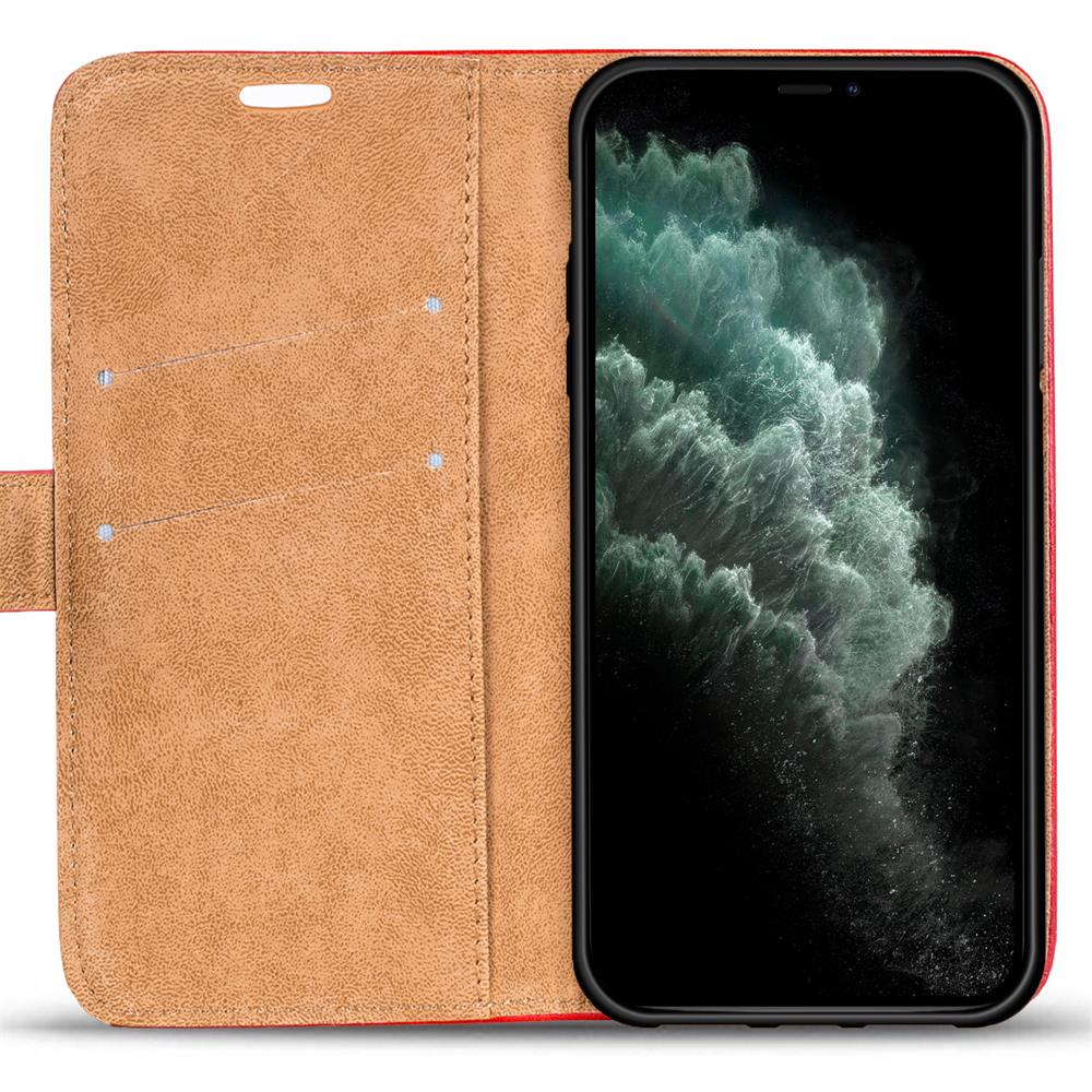 Retro Wallet für Apple iPhone 11 Pro Max in Rot