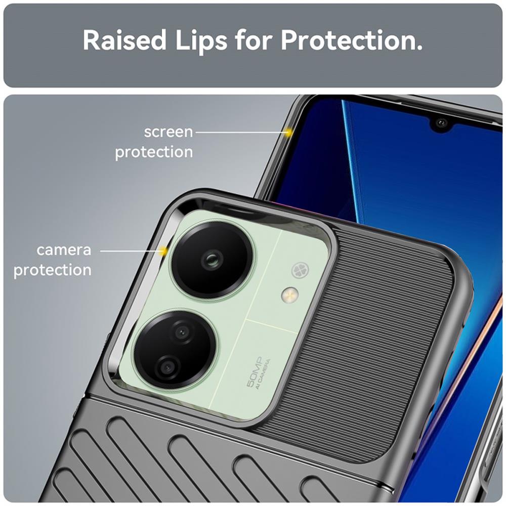Thunder Case für Xiaomi Poco C65 in Schwarz