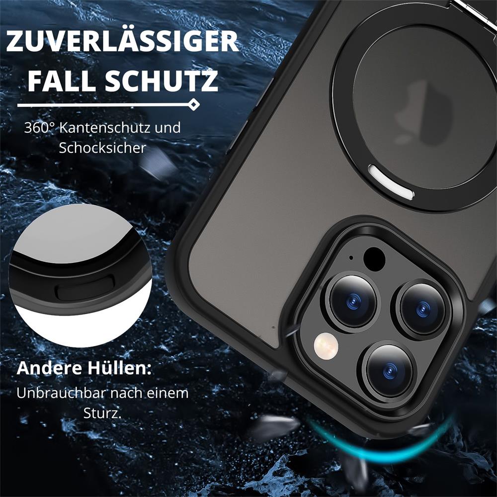 Skin MagSafe für Apple iPhone 15 Pro Max in Schwarz