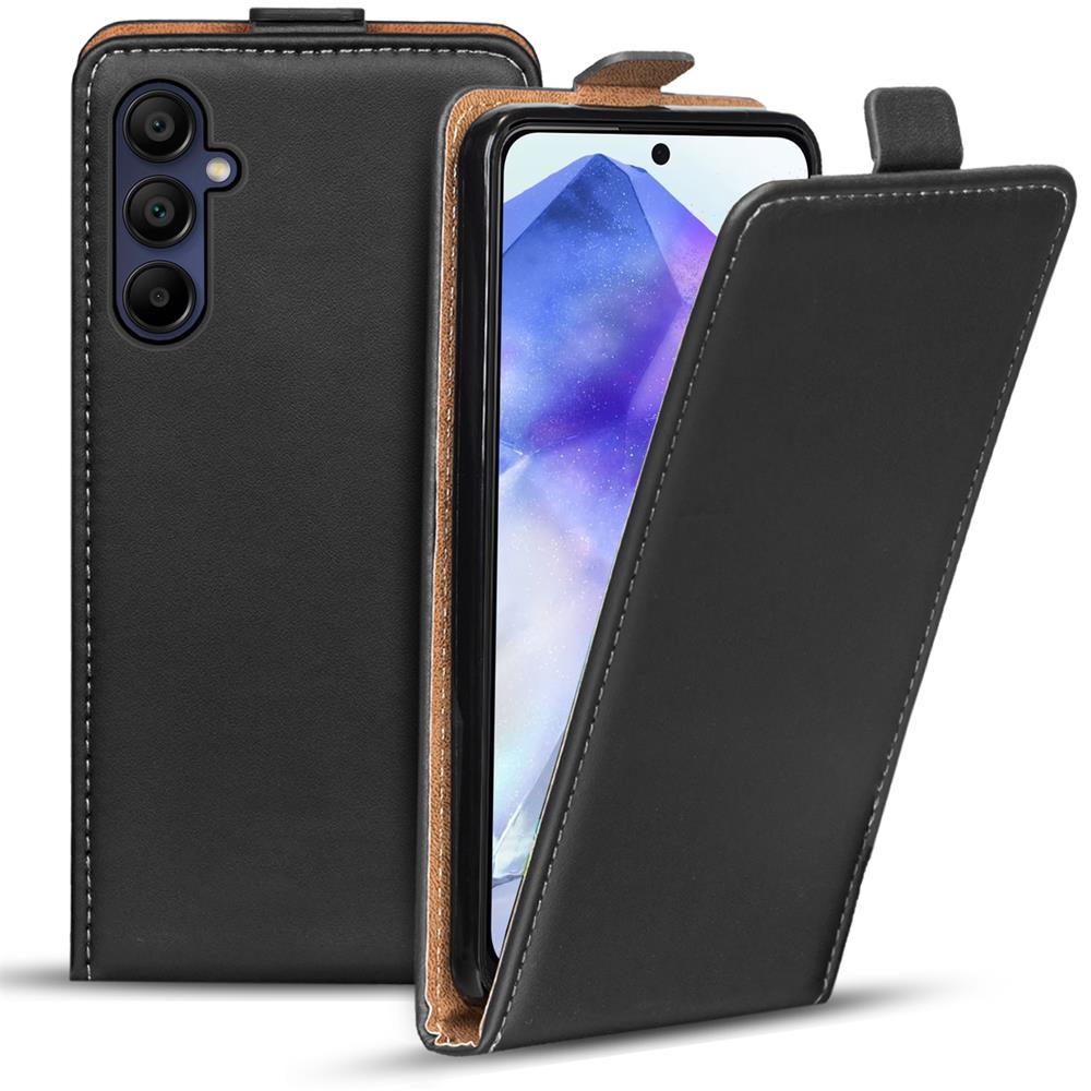Basic Flip für Samsung Galaxy A55 5G in Schwarz