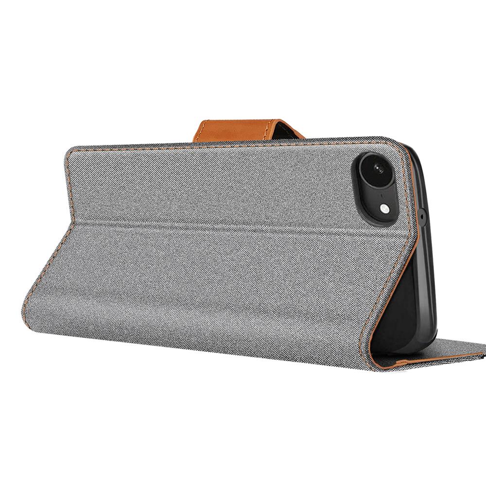 Textil Wallet für Apple iPhone 17e in Grau