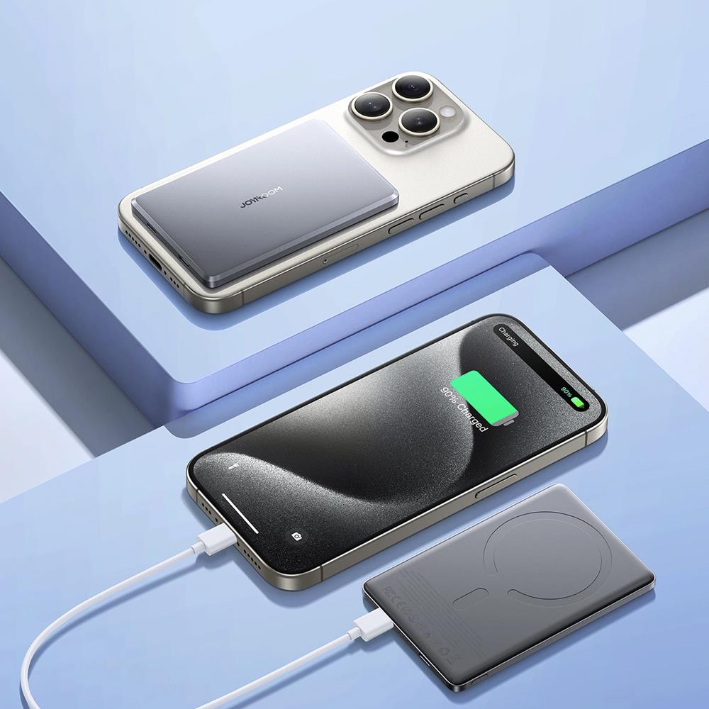 Power Bank - Joyroom - MagSafe JR-PBM0 - 10000 mAh in Grau Power Bank - Joyroom - MagSafe JR-PBM0 - 10000 mAh in Grau