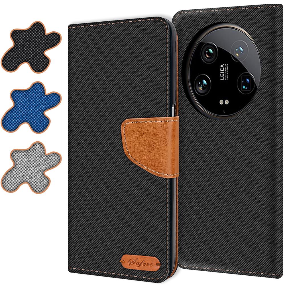 Textil Wallet für Xiaomi 14 Ultra